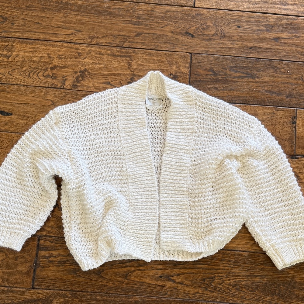 Cozy Cream Open-Knit Cardigan